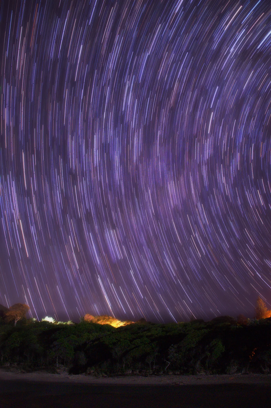 Star trails Byron Bay NSW